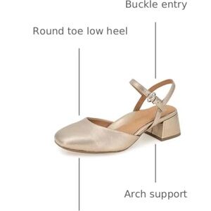 Gentle Souls by Kenneth Cole - Lucinda Gold Women's Low Heel Shoes